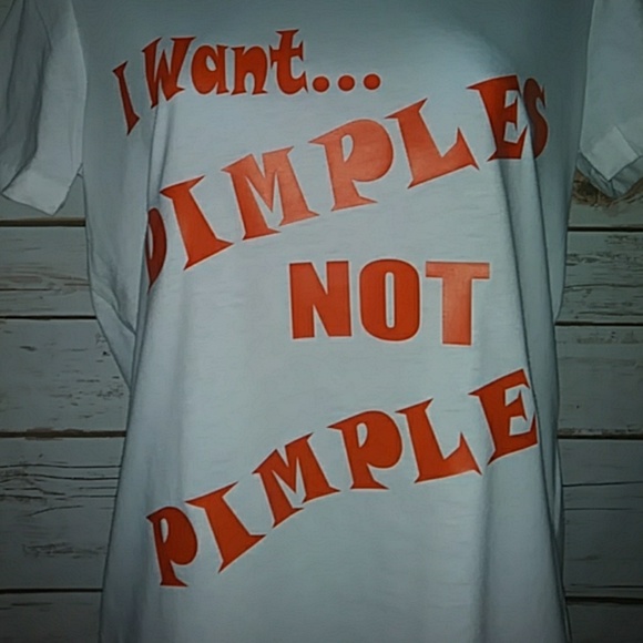Next Level I Want Dimples NOT Pimples T-shirt👕 - Picture 3 of 3